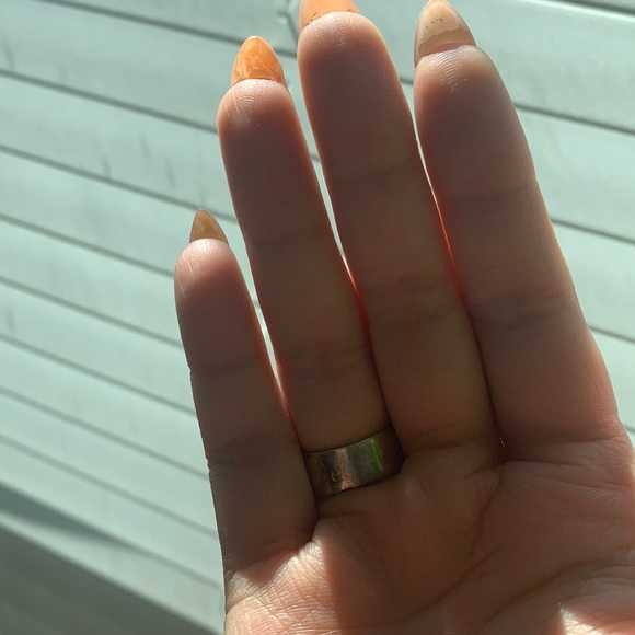 **SOLD** Moss Agate Stone Sterling Silver Ring - Picture 4 of 9